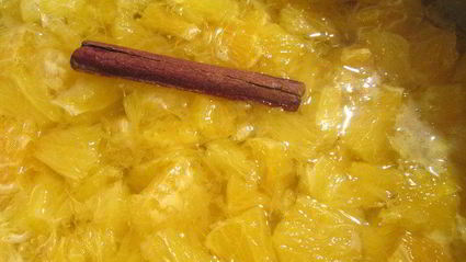 цитрусовый пирог с карамельными орехами