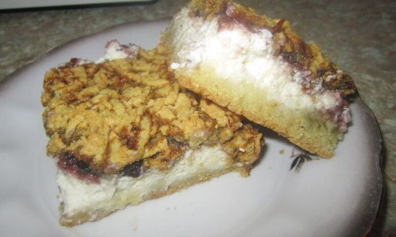 Рецепт творожного тертого пирога