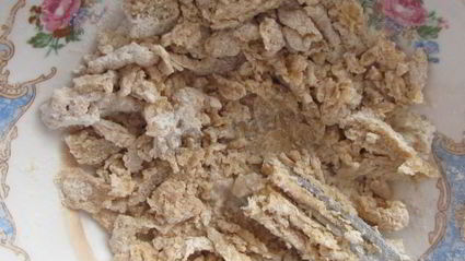 яблочно-банановый пирог на сметане со штрейзелем