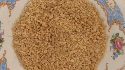 яблочно-банановый пирог на сметане со штрейзелем