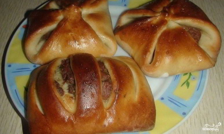 Рецепт дрожжевых пирожков с начинкой