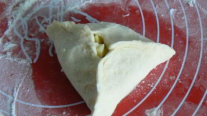 пирожки из творожного теста с мясом и картошкой