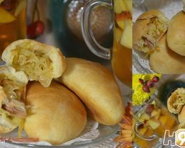 Пирожки на кефире с капустой