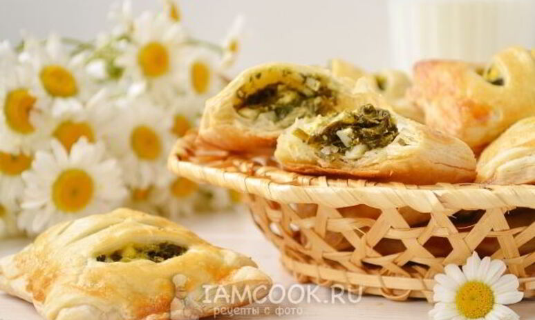 Рецепт пирожков с черемшой и яйцом