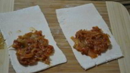 пирожки с капустой из слоеного бездрожжевого теста