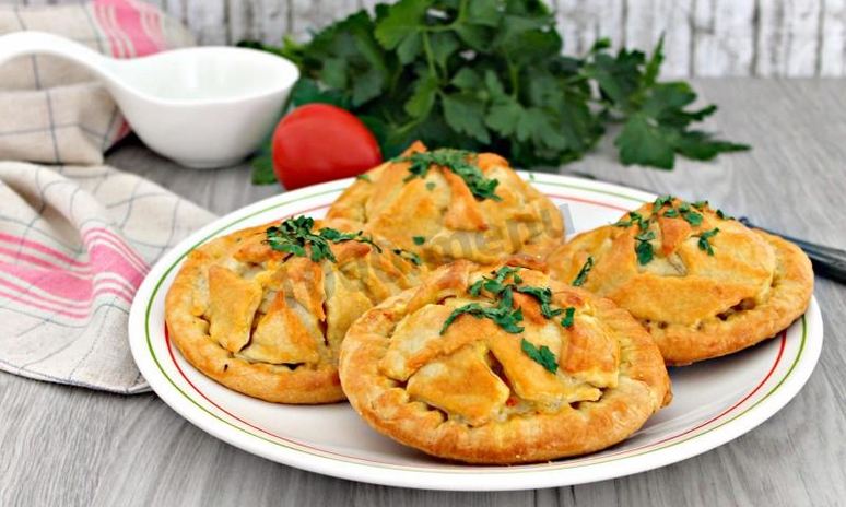 Рецепт пирожков с курицей и картошкой в духовке