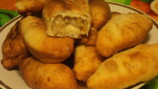 Пирожки с квашеной капустой жареные
