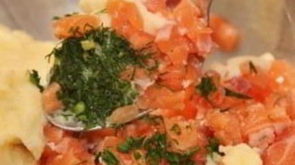 пирожки с лососем