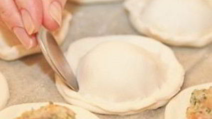 пирожки с лососем