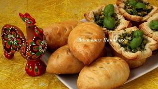 Пирожки с яйцом и пряной зеленью