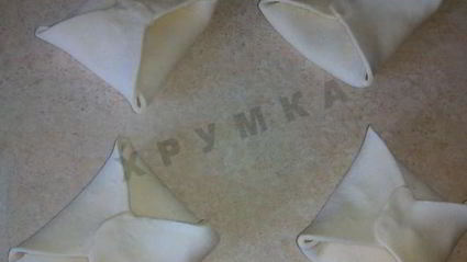 пирожки слоеные конвертики с творогом