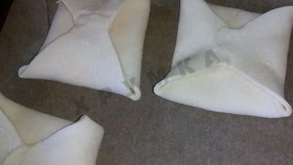 пирожки слоеные конвертики с творогом