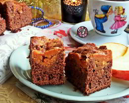 Брауни с арахисовым верхом