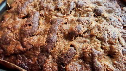 брауни с арахисовым верхом