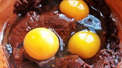 брауни с арахисовым верхом