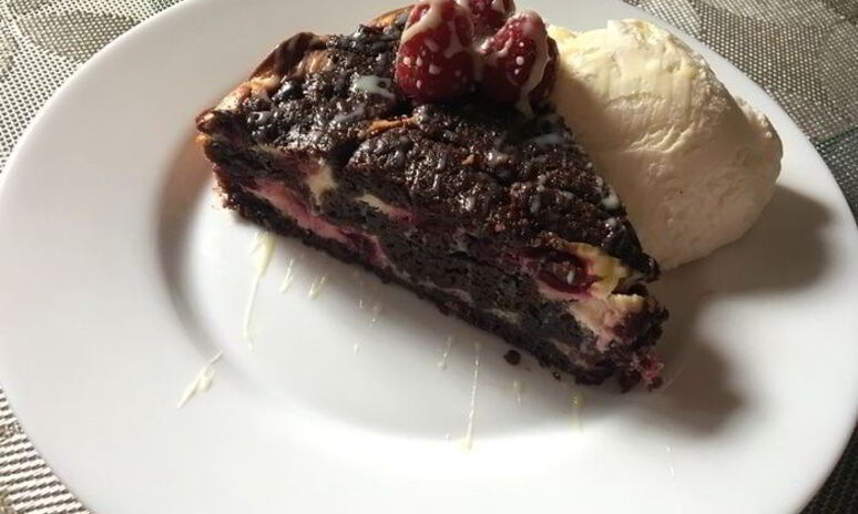 Рецепт брауни с творогом и вишней