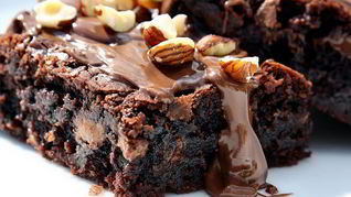 Домашний Брауни с грецким орехом