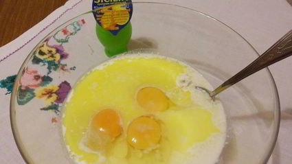 лимонно-мятное пирожное