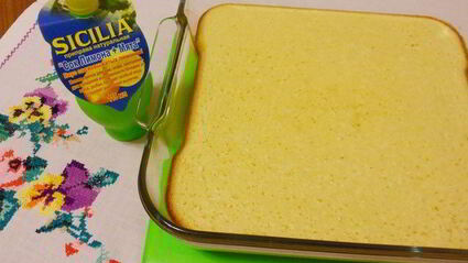 лимонно-мятное пирожное