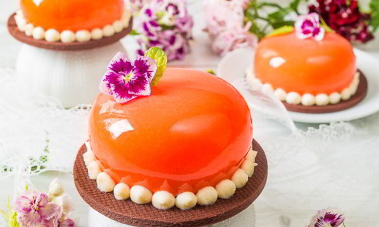 Рецепт муссового пирожного с шоколадом и маракуйей