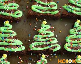 Пирожное брауни Елочка