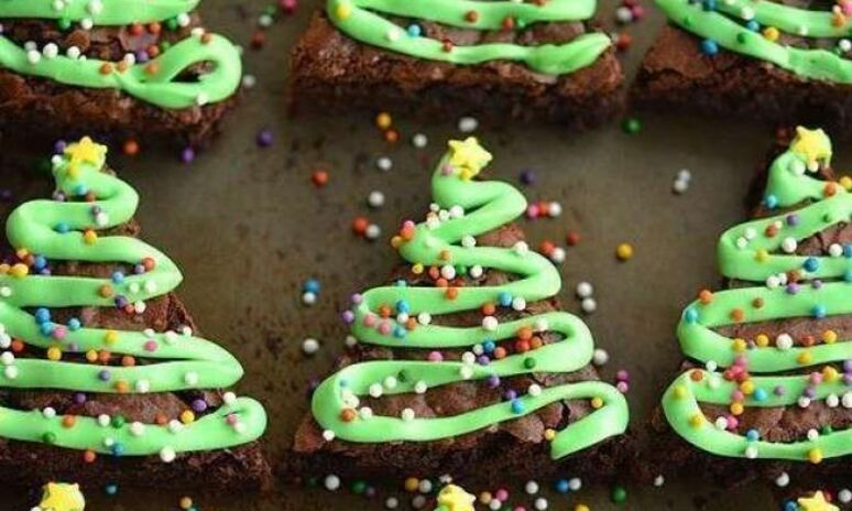 Рецепт пирожного брауни елочка