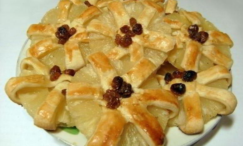 Рецепт пирожного из слоеного теста