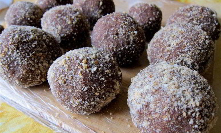 Рецепт пирожного картошка с коньяком и грецкими орехами