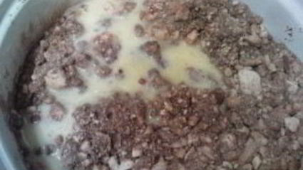 пирожное колбаска из печенья