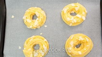 пирожное пари-брест с кофейным кремом