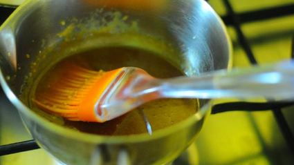 пирожное с маскарпоне и апельсиновой карамелью