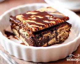 Пирожные с кофейным соусом