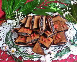 Ржаное пирожное постное