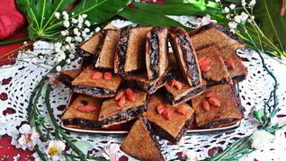 Ржаное пирожное постное