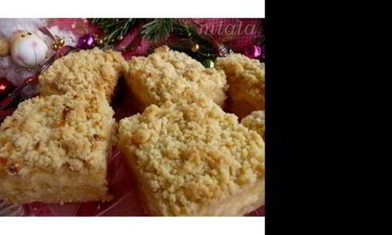 Рецепт штрейзельных пирожных с творожно-пудинговой начинкой