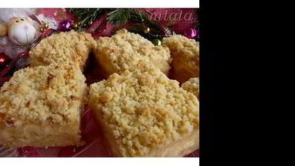 штрейзельные пирожные с творожно-пудинговой начинкой