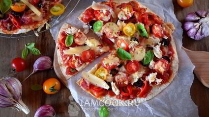 быстрая пицца в духовке