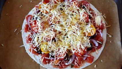 быстрая пицца в духовке