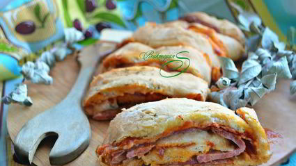 итальянская пицца-рулет стромболи