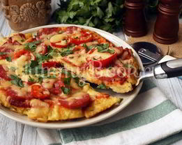 Картофельная пицца на сковороде