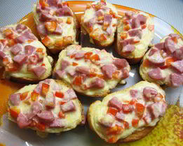 Мини пицца на чиабатте