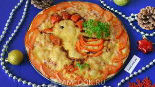 Новогодняя пицца Петушок