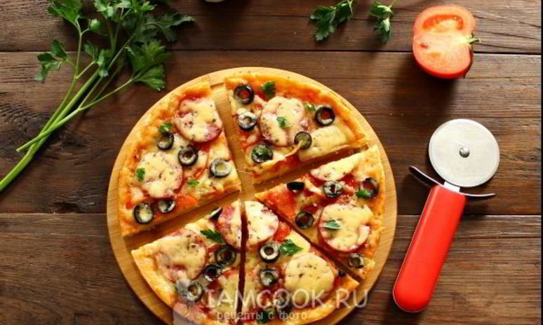 Рецепт пиццы из слоеного теста в мультиварке