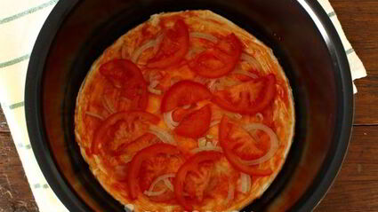 пицца из слоеного теста в мультиварке