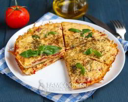 Пицца Минутка на сковороде