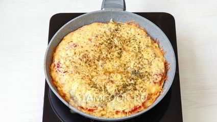 пицца минутка на сковороде