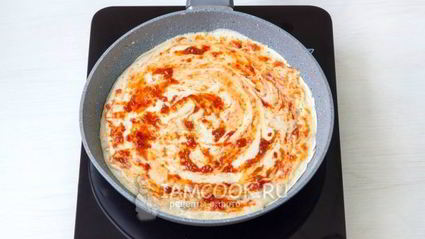 пицца минутка на сковороде