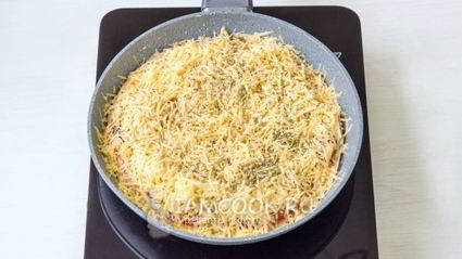 пицца минутка на сковороде