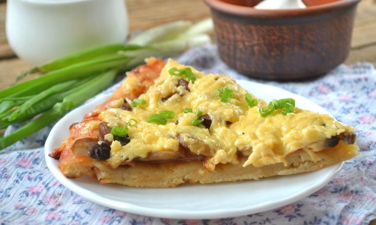 Рецепт пиццы на кефире в духовке