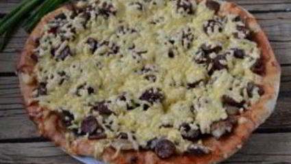 пицца на кефире в духовке